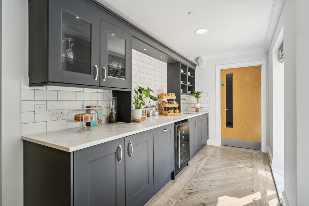 Ocean Heights care home self catering kitchen area