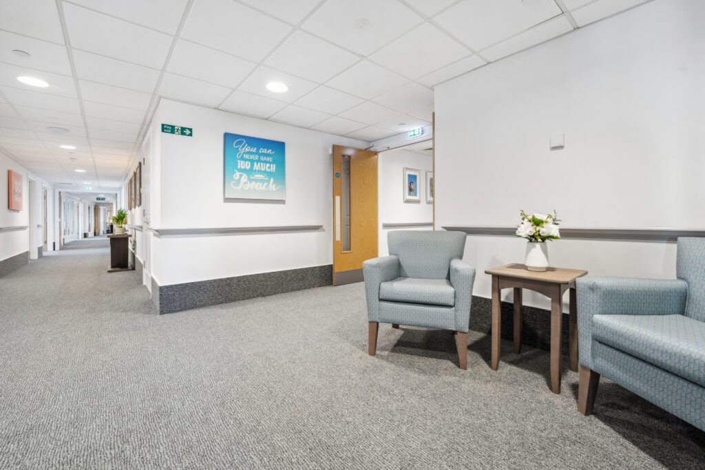 Ocean Heights Care Home seats in waiting area